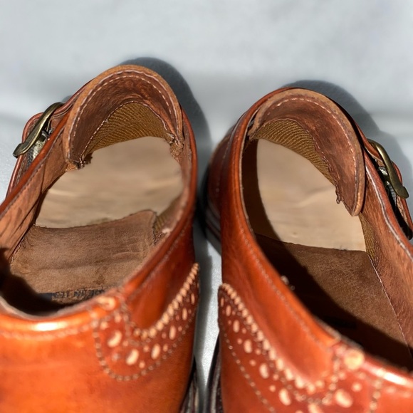 T.M. Thom McAn Cognac Leather Made in Italy Monk Strap Shoes - Picture 16 of 16
